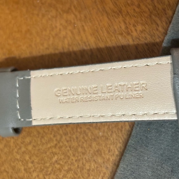 MONROE Sunburst Solerose Classique Gold Tone Watch, Leather Band, Case 36 - Picture 8 of 11